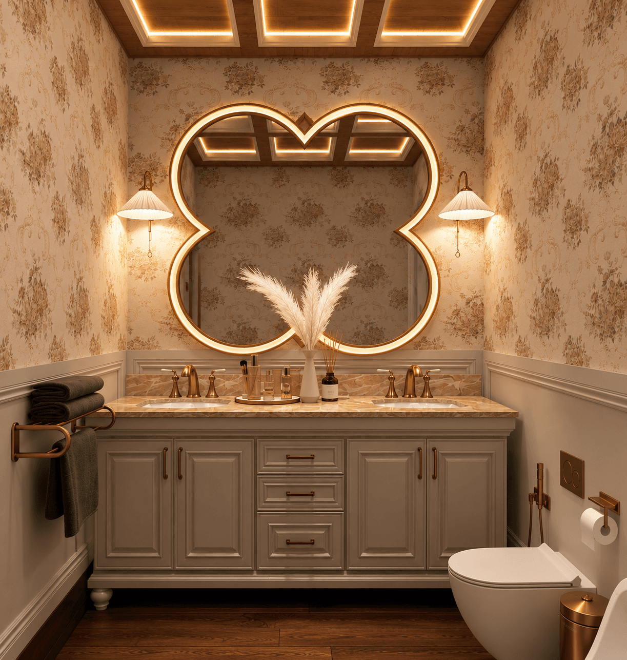Classic Office · Rest Room — interior design by Hala Hussien, Dubai